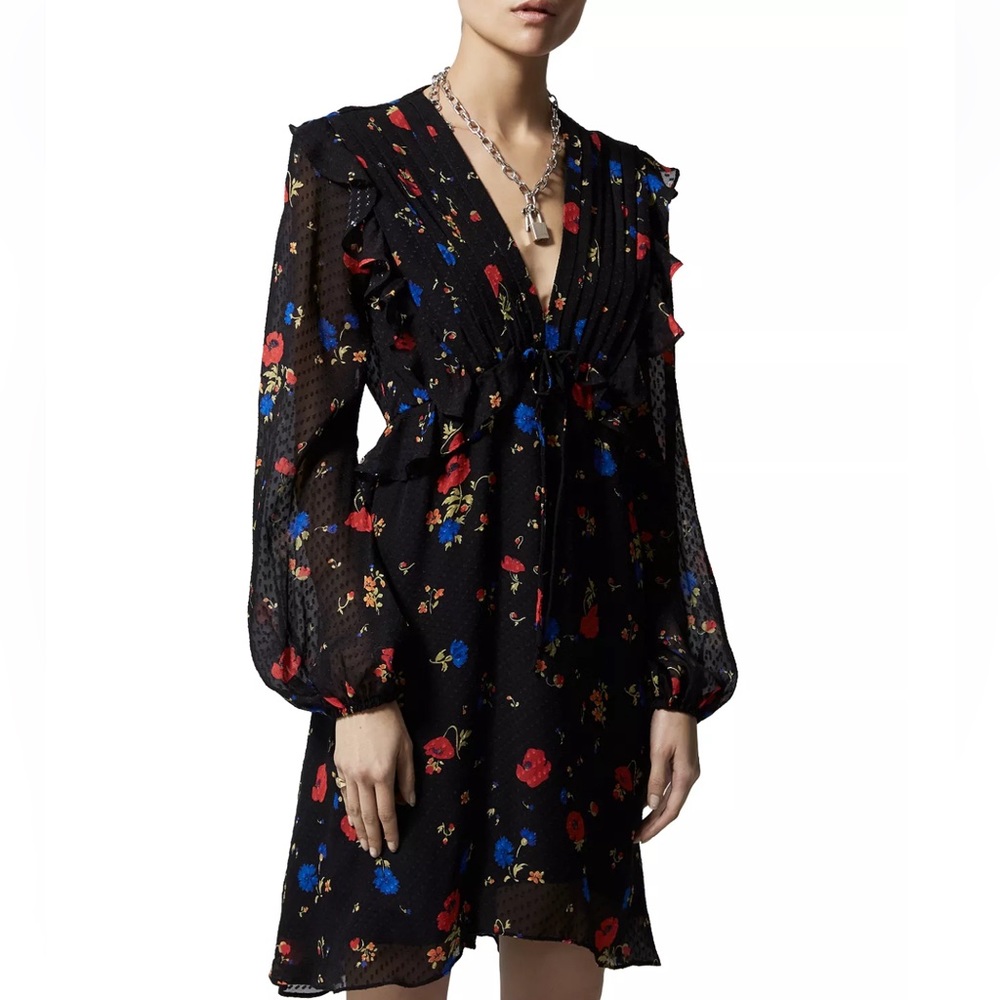 NEW W/ TAGS The Kooples 100% Silk Floral “Daydream” Dress